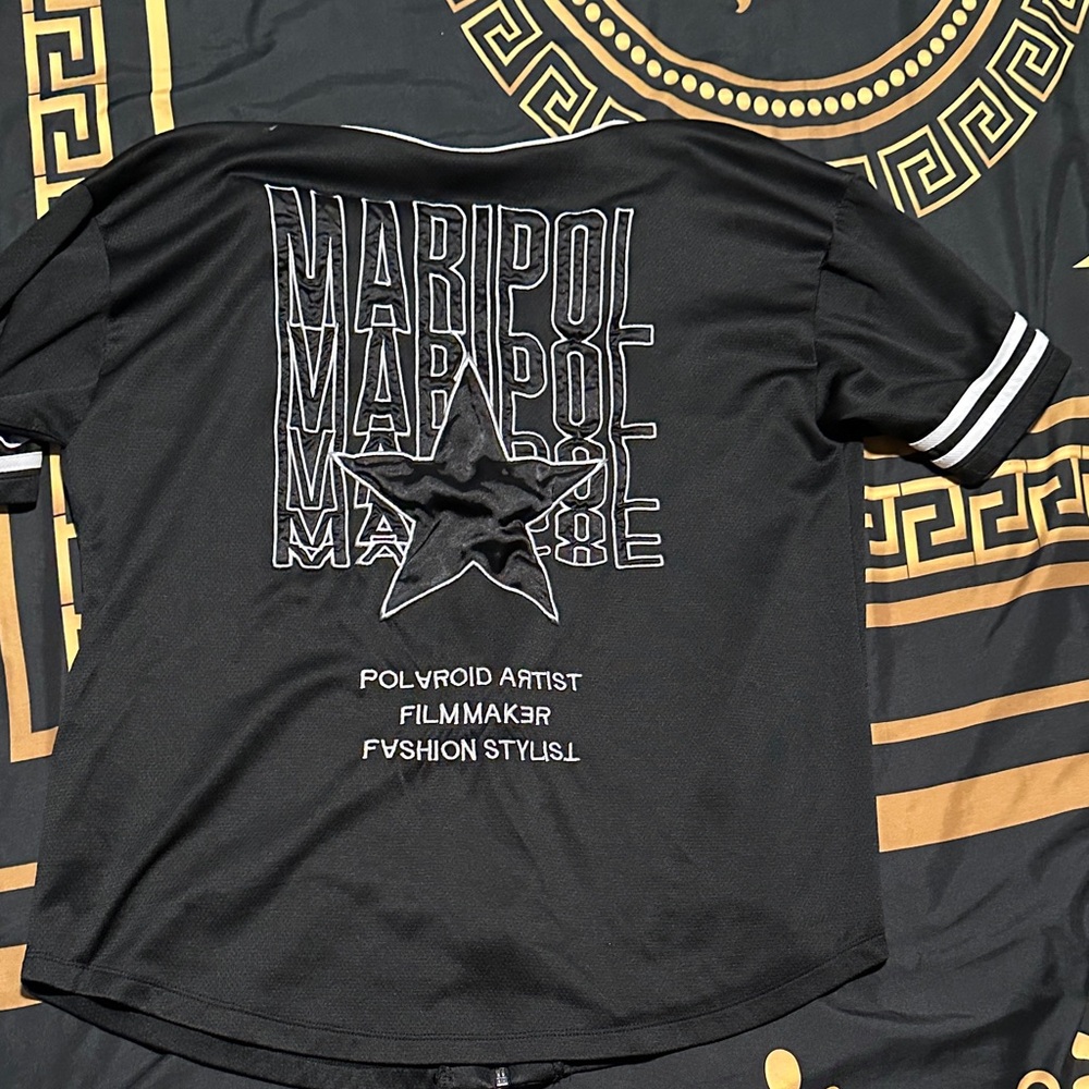 Forever 21 Black Tee zip up